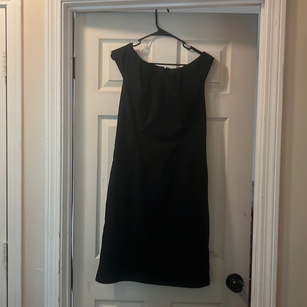 Simple Black dress knee length